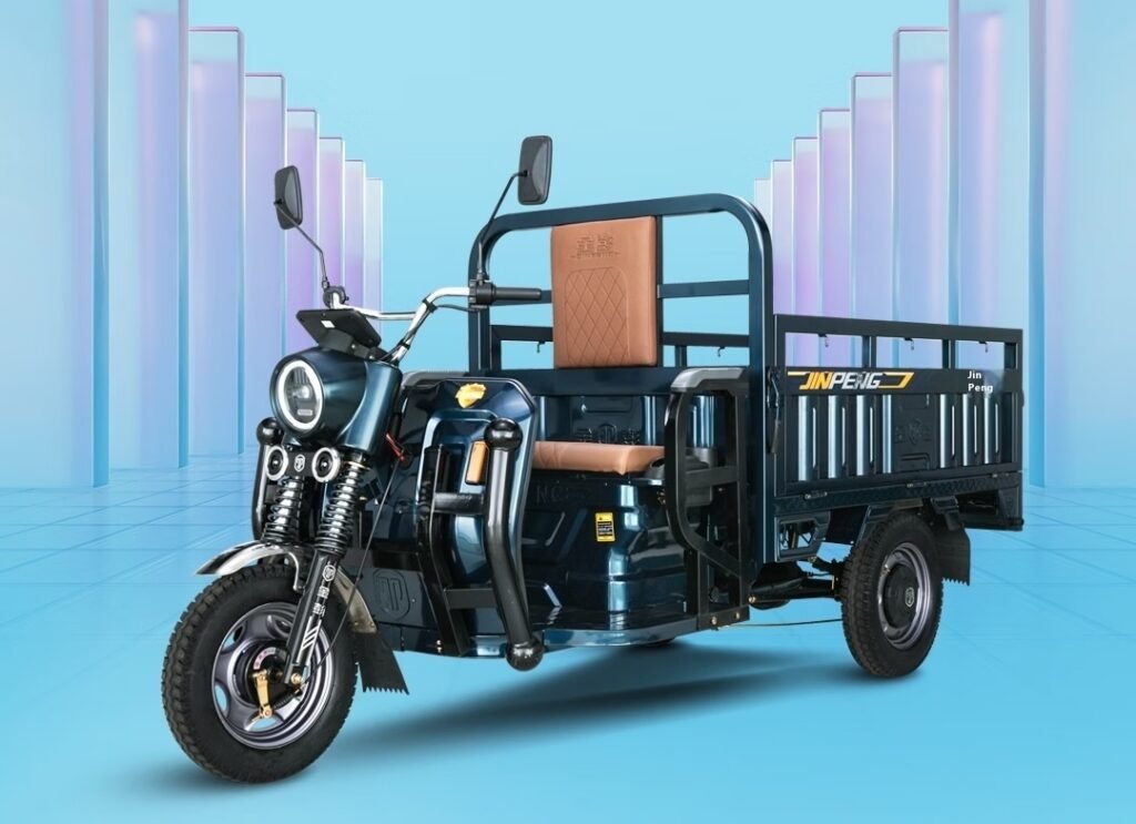 Electric tricycle farm pulls goods and people Electric tricycle farm pulls goods and people